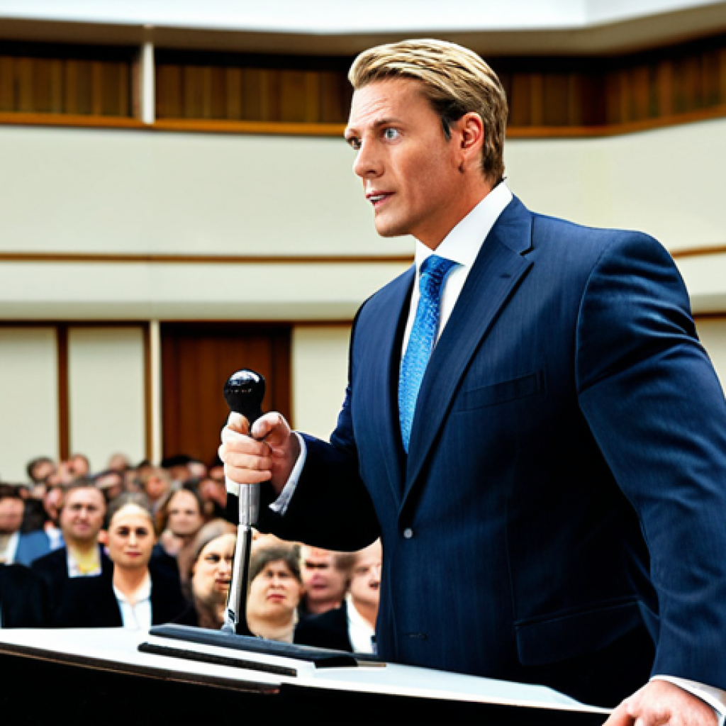 Confident Auctioneer**

A professional auctioneer, fully clothed in a tailored business suit, standing confidently on a stage with a gavel in hand, addressing a crowd; auction hall background with active bidding; perfect anatomy, correct proportions, well-formed hands, proper finger count, natural body proportions, safe for work, appropriate content, professional.

**