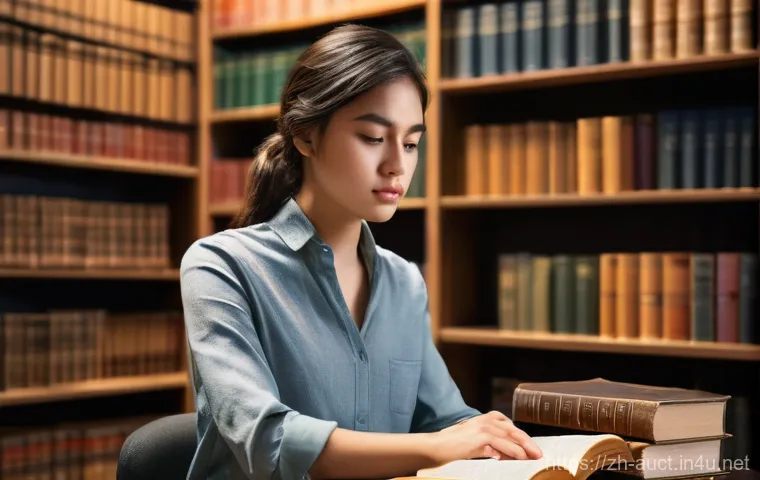 경매사 자격증 취득 전후 차이점 - **Prompt:** A young woman in her mid-20s, with a determined and slightly contemplative expression, s...