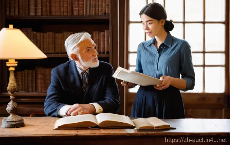 경매사 자격증과 관련된 세미나 정보 - **Prompt:** A focused male auctioneer in his early 30s, wearing a smart casual outfit consisting of ...
