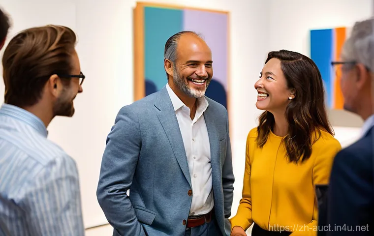 경매사 관련 세미나와 강의 정보 - **Prompt:** A dynamic and charismatic male auctioneer, late 20s, with a stylish, modern haircut, sta...