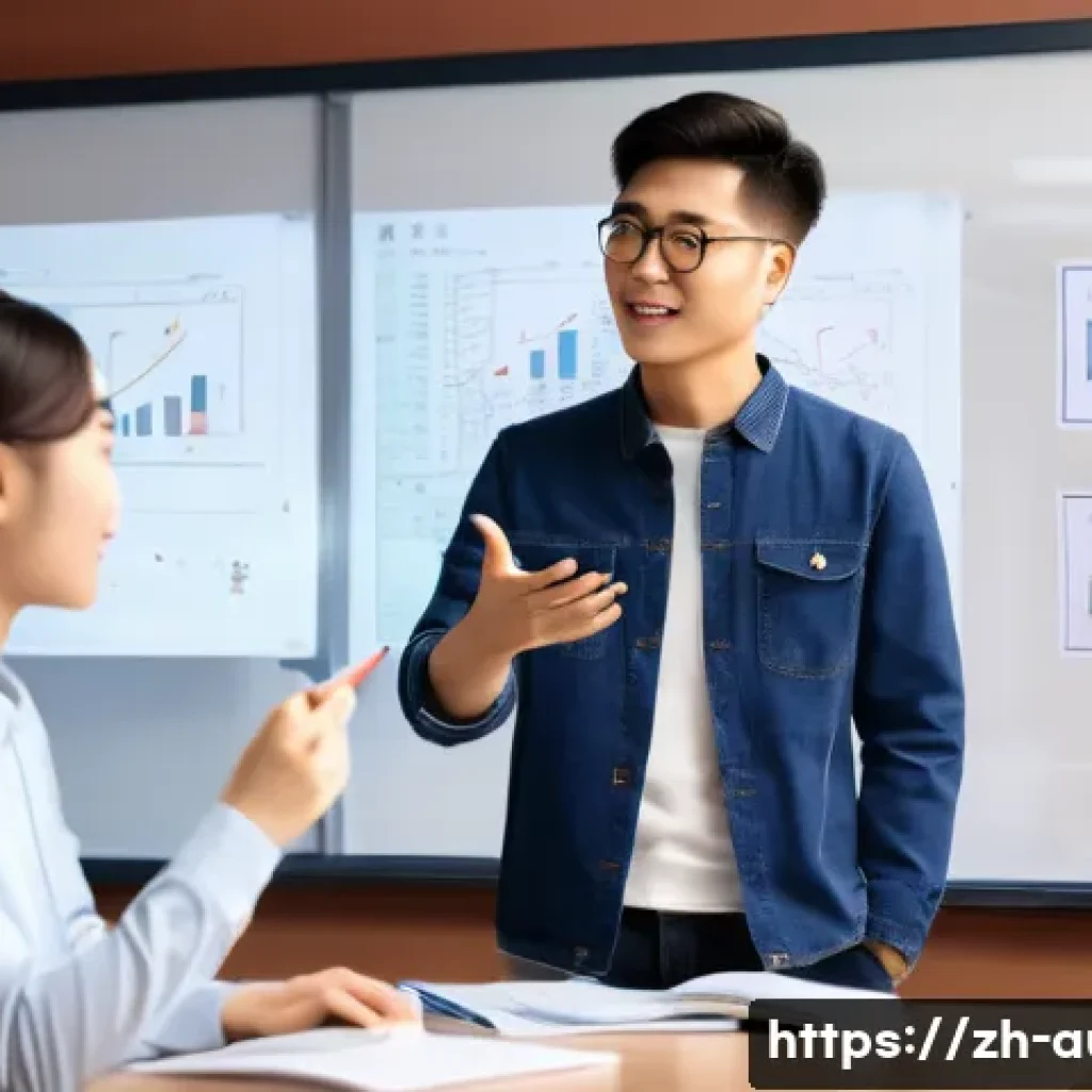경매사 시험 스터디 파트너 구하기 - A modern study room scene featuring two young Chinese adults preparing for the auctioneer exam toget...